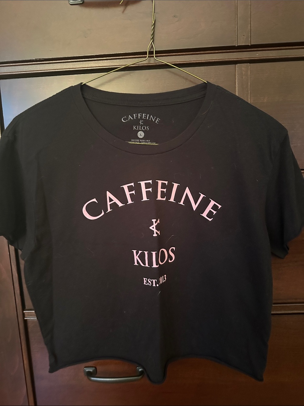 Caffeine and Kilos Logo Crop Top